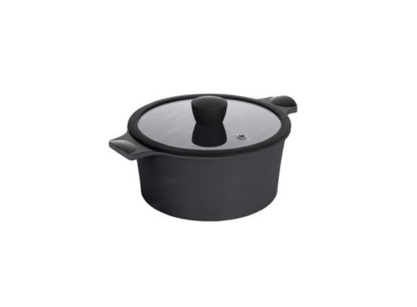 Каструля з кришкою RINGEL Zitrone Black 2.5 л, 20x9.5 см (RG-2108-20 BL**)