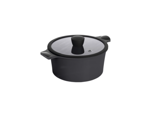 Каструля з кришкою RINGEL Zitrone Black 4.2 л, 24x12 см (RG-2108-24/1 BL-R)
