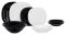 Столовый сервиз LUMINARC CARINE WHITE&BLACK 19 пр. (V8305)